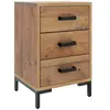 vidaXL Table de chevet Marron 40x30x55 cm Bois de pin massif