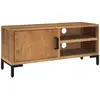 vidaXL Meuble TV Marron 90x30x40 cm Bois de pin massif