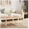 vidaXL Table basse 118x63x45 cm Bois massif de pin