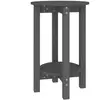 vidaXL Table basse Gris Ø 40x60 cm Bois massif de pin
