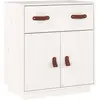 vidaXL Buffet Blanc 65,5x40x75 cm Bois massif de pin