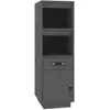 vidaXL Buffet haut Gris 34x40x108,5 cm Bois massif de pin