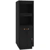 vidaXL Buffet haut Noir 34x40x108,5 cm Bois massif de pin