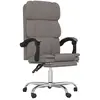 Non communiqué vidaXL Fauteuil inclinable de bureau Taupe Tissu