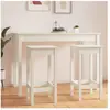 vidaXL Chaises de bar lot de 2 blanc 40x40x78 cm bois de pin solide