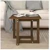vidaXL Table basse Marron miel 50x50x45 cm Bois massif de pin