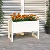 vidaXL Jardinière Blanc 78x40x52 cm Bois massif de pin