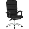 vidaXL Fauteuil de massage inclinable de bureau Noir Similicuir