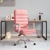 VIDAXL Fauteuil de massage inclinable de bureau Rose Similicuir
