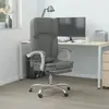 Vidaxl Fauteuil De Massage Inclinable De Bureau Gris Foncé Tissu