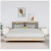 vidaXL Tables de chevet 2 pcs Blanc 40x34x45 cm Bois de pin massif