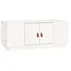 vidaXL Table basse Blanc 100x50x41 cm Bois massif de pin
