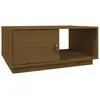 vidaXL Table basse Marron miel 80x50x35,5 cm Bois massif de pin