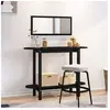 vidaXL Table console Noir 110x40x80 cm Bois massif de pin