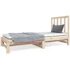 vidaXL Lit coulissant 2x(90x190) cm Bois de pin massif