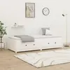 vidaXL Lit de jour Blanc 90x200 cm Bois de pin massif