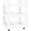 vidaXL Chariot de cuisine Blanc 60x45x80 cm Bois d'ingénierie