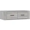 vidaXL Armoire TV suspendue Sonoma gris 80x36x25 cm Bois d'ingénierie