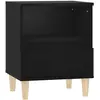 vidaXL Table de chevet Noir 40x35x50 cm
