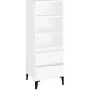 vidaXL Buffet haut Blanc 40x36x110 cm Bois d'ingénierie