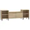 vidaXL Meuble TV Chêne sonoma 160x35x55 cm Bois d'ingénierie