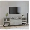 vidaXL Meuble TV Gris béton 160x35x55 cm Bois d'ingénierie