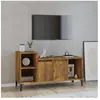 vidaXL Meuble TV Chêne fumé 100x35x55 cm Bois d'ingénierie