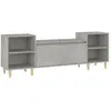 vidaXL Meuble TV Gris béton 160x35x55 cm Bois d'ingénierie