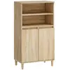 vidaXL Buffet haut Chêne sonoma 60x36x110 cm Bois d'ingénierie
