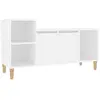 vidaXL Meuble TV Blanc 100x35x55 cm Bois d'ingénierie