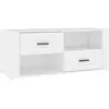 vidaXL Meuble TV Blanc 100x35x40 cm Bois d'ingénierie
