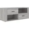 vidaXL Meuble TV Sonoma gris 100x35x40 cm Bois d'ingénierie