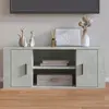vidaXL Meuble TV Gris béton 100x35x40 cm Bois d'ingénierie