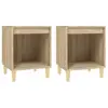 vidaXL Tables de chevet 2 pcs Chêne sonoma 40x35x50 cm