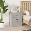 vidaXL Table de chevet Gris béton 50x36x60 cm Bois d'ingénierie