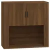 vidaXL Armoire murale Chêne marron 80x33x80 cm Bois d'ingénierie