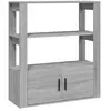 vidaXL Buffet Sonoma gris 80x30x90 cm Bois d'ingénierie
