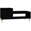 vidaXL Table basse Noir 100x50x45 cm Bois d'ingénierie