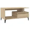 vidaXL Table basse Chêne sonoma 90x49x45 cm Bois d'ingénierie