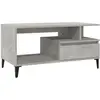vidaXL Table basse Gris béton 90x49x45 cm Bois d'ingénierie