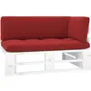 vidaXL Tête de lit avec oreilles Rose 203x16x118/128 cm Velours