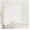 vidaXL Tête de lit avec oreilles Blanc 83x16x118/128 cm Similicuir