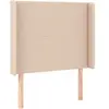 vidaXL Tête de lit avec oreilles Cappuccino 93x16x118/128cm Similicuir