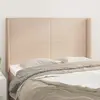 vidaXL Tête de lit avec oreilles Cappuccino 147x16x118/128 cm