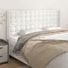 vidaXL Tête de lit avec oreilles Blanc 183x16x118/128 cm Similicuir