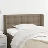 vidaXL Tête de lit avec oreilles Taupe 83x16x78/88 cm Tissu