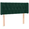 vidaXL Tête de lit avec oreilles Vert foncé 103x16x78/88 cm Velours