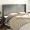 vidaXL Tête de lit avec oreilles Gris clair 183x16x118/128 cm Velours
