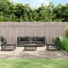 vidaXL Tête de lit avec oreilles Noir 83x16x118/128 cm Velours