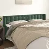 vidaXL Tête de lit avec oreilles Vert foncé 183x16x78/88 cm Velours